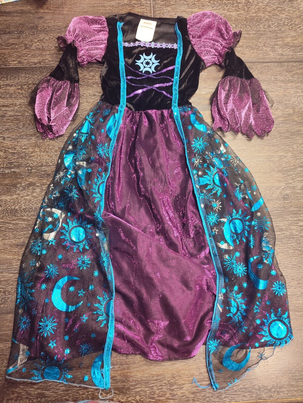 Spooktacular Creations Girls' Witch Costume Dress Purple Black